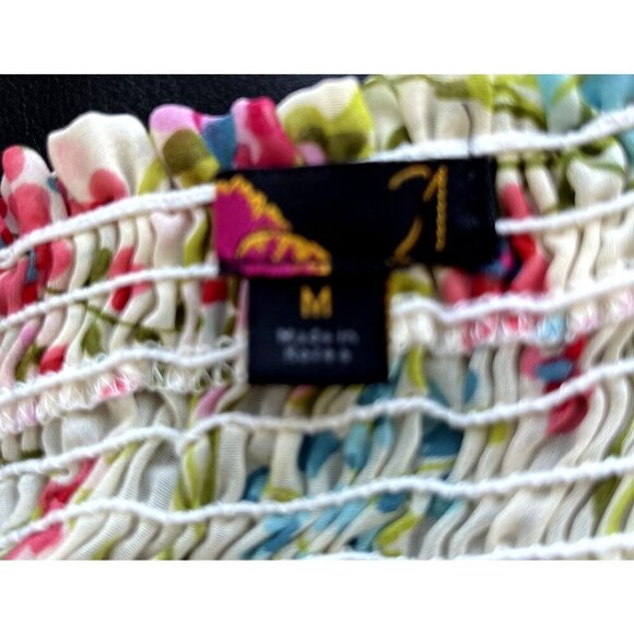 Forever 21 Off The Shoulder Floral Top M - Picture 4 of 4